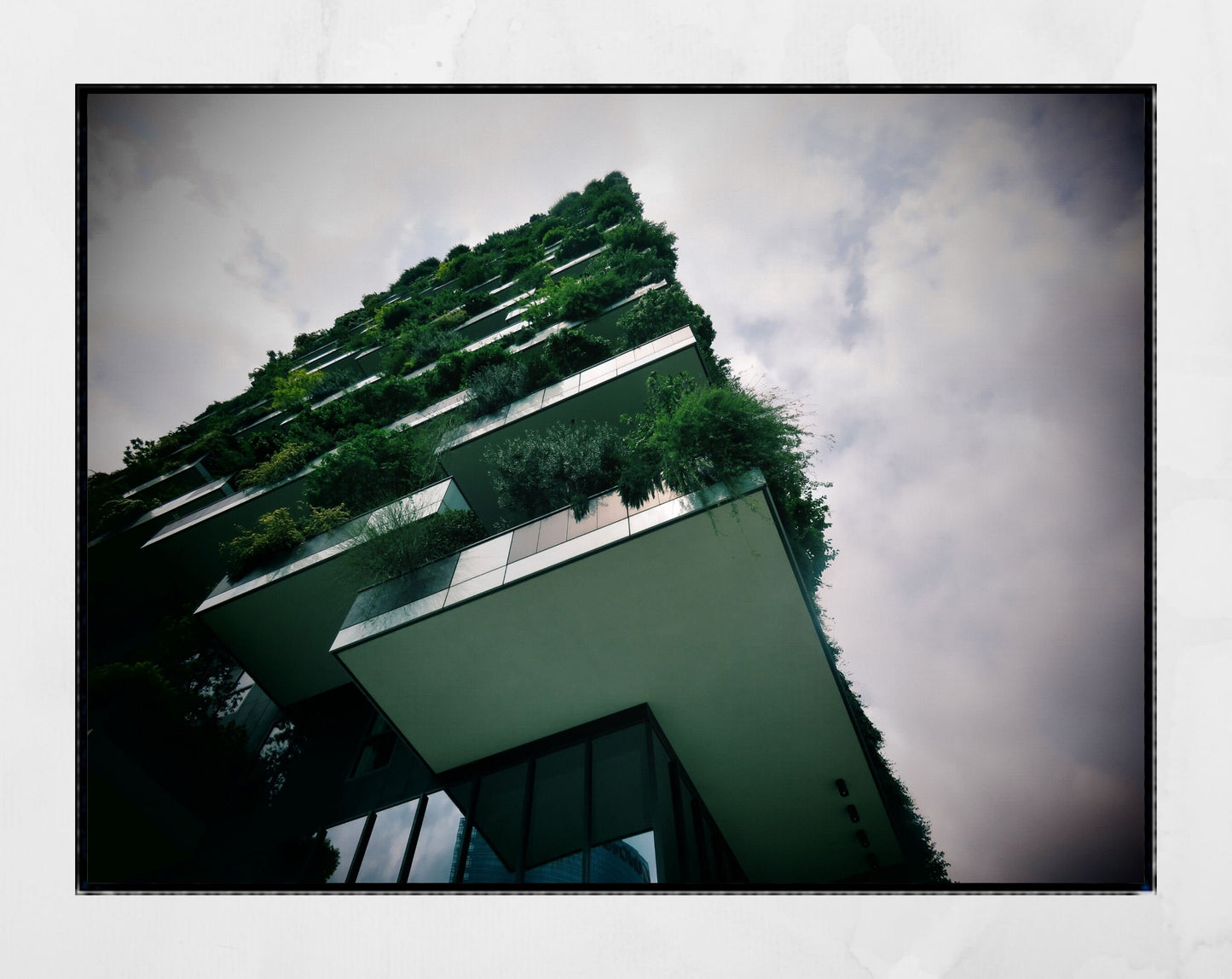 Milan Vertical Forest Bosco Verticale Architecture Photography Print Poster