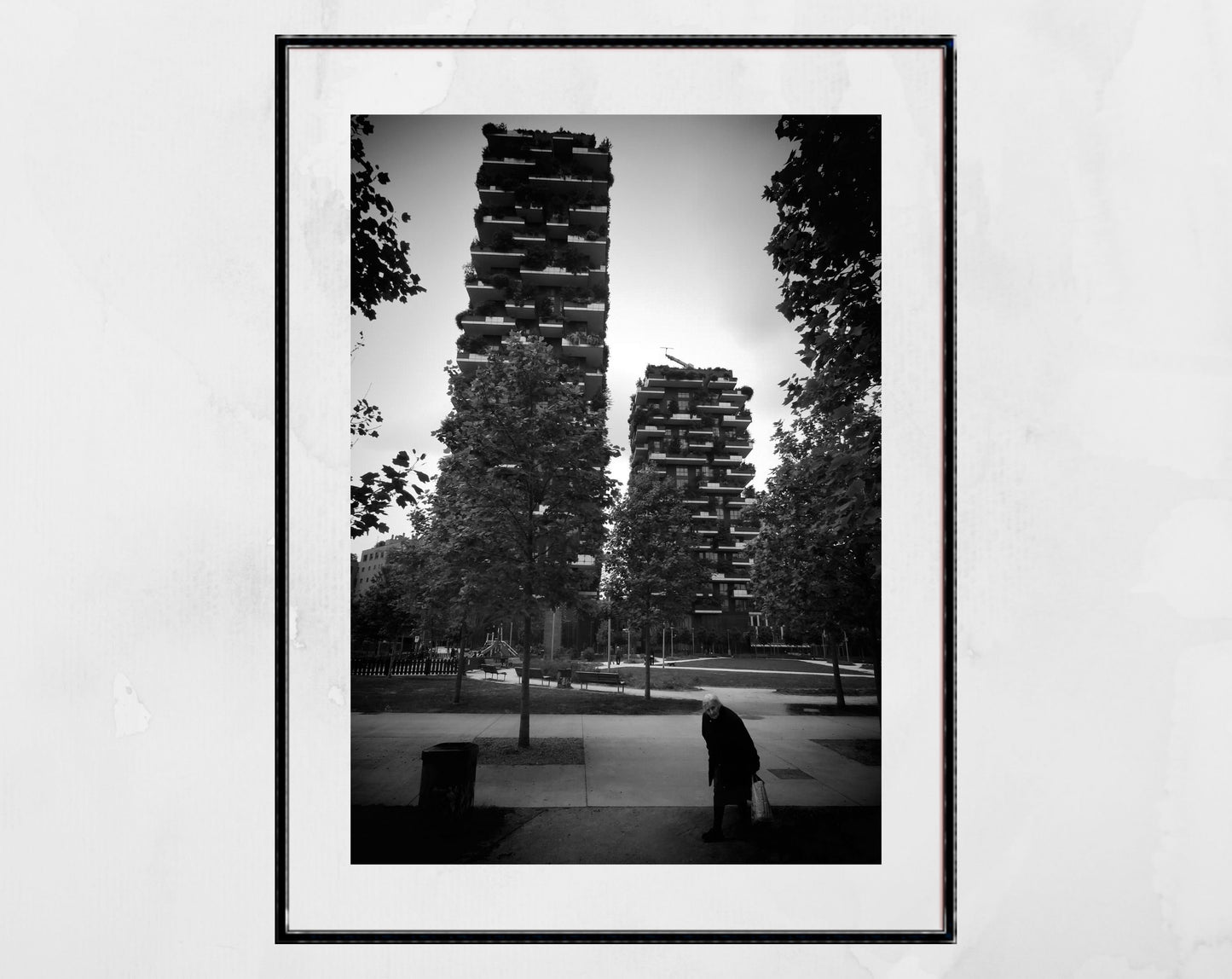 Milan Bosco Verticale Black And White Photography Print