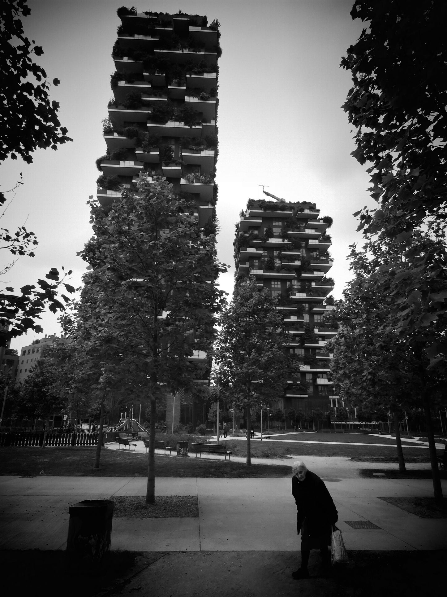 Milan Bosco Verticale Black And White Photography Print