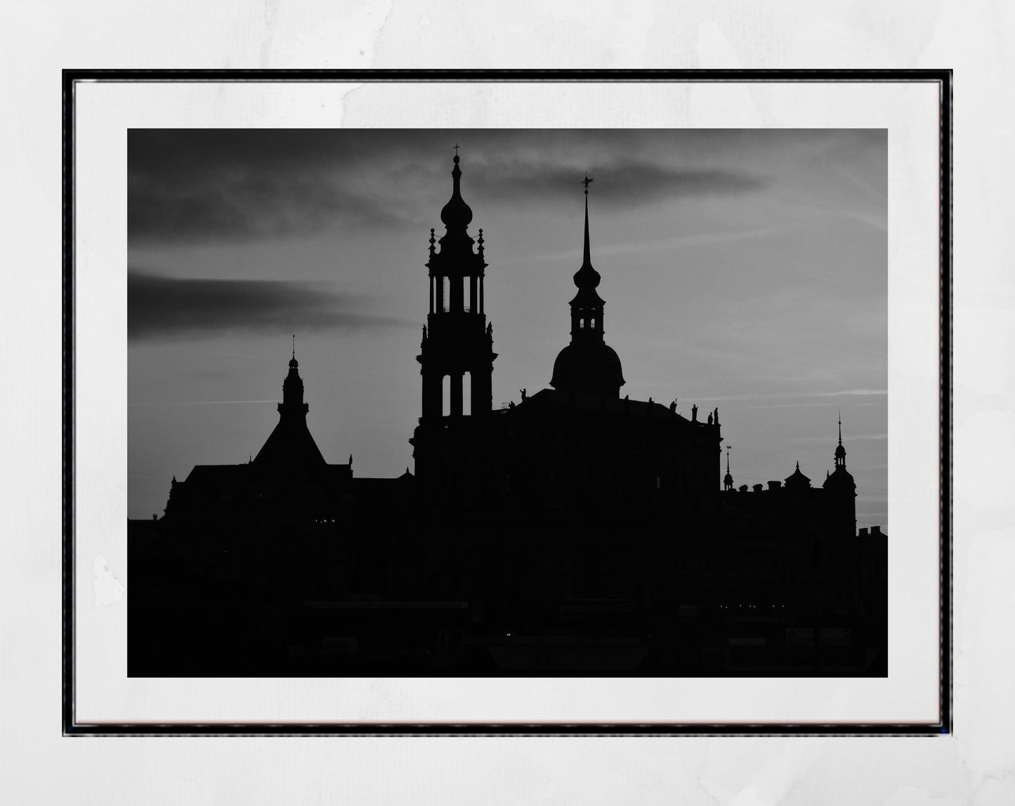 Dresden Germany Europe Black And White Photography Print