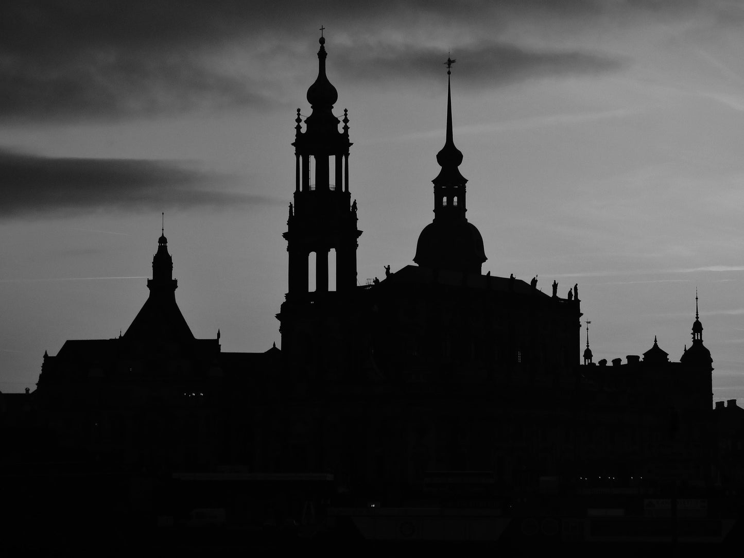 Dresden Germany Europe Black And White Photography Print