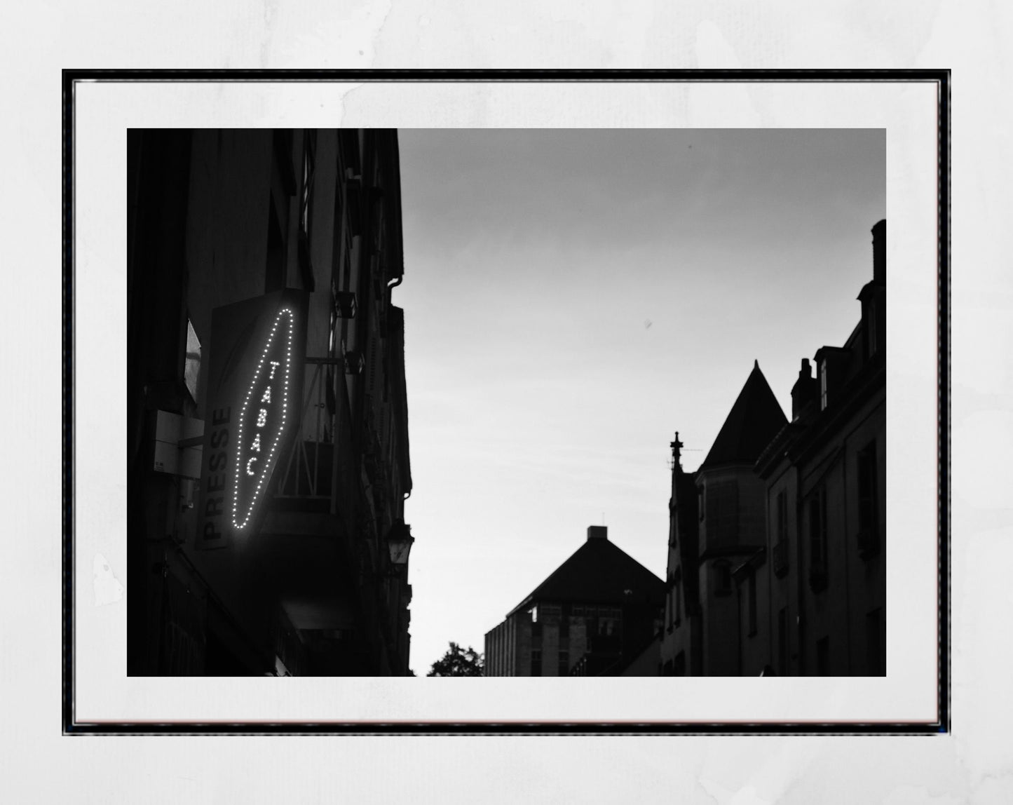 Tours France Black And White Street Photography Print