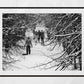 Queen's Park Glasgow Print Snow Winter Photography Black And White Wall Art