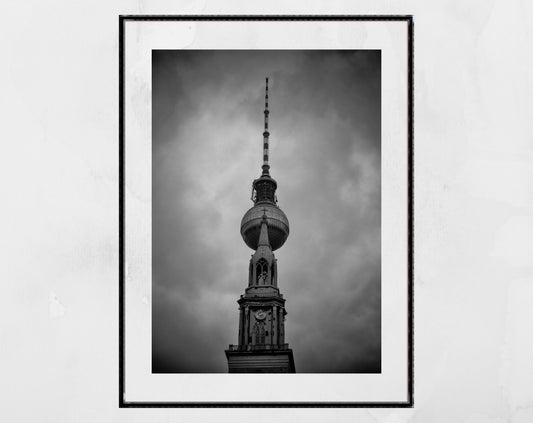 Berlin Black And White Photography Poster