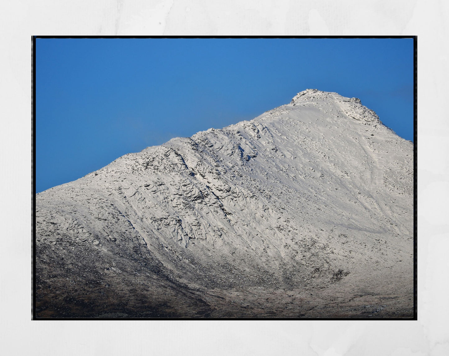 Goatfell Arran Scotland Snow Capped Mountain Photography Print