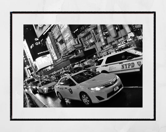 New York Times Square Black And White Photography Print