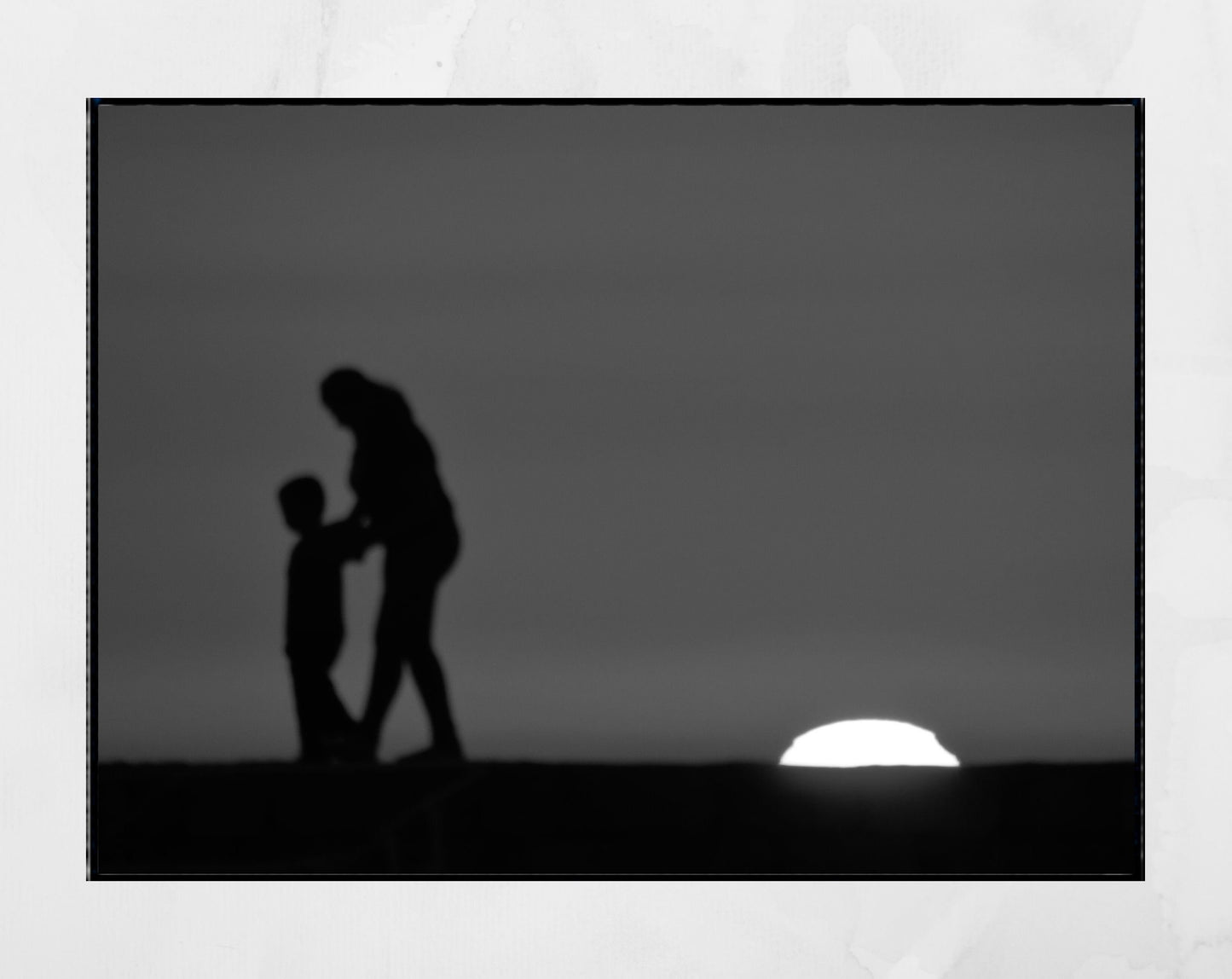 Mother And Son Print Lebanon Sunset Black And White Photography