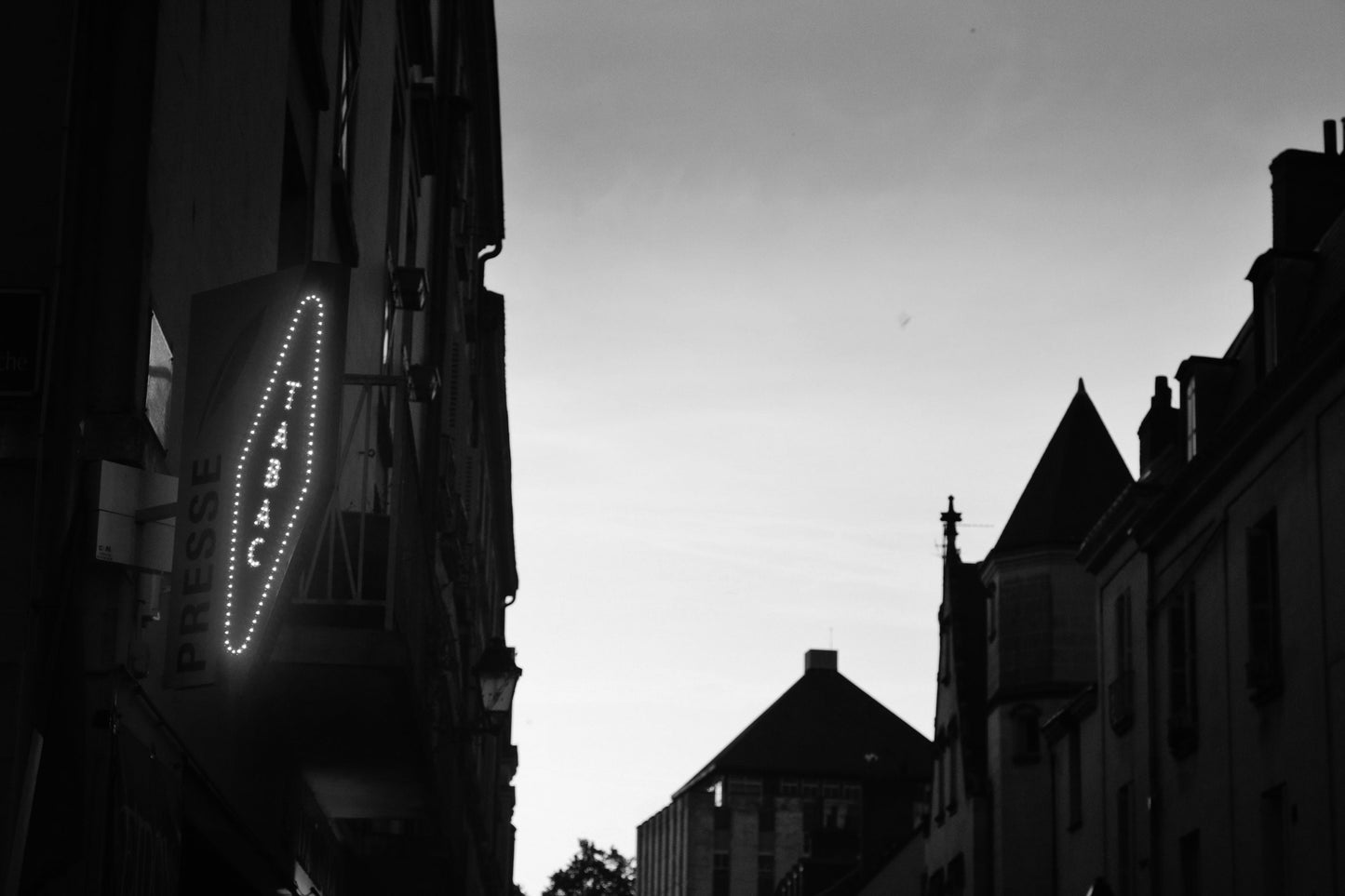 Tours France Black And White Street Photography Print
