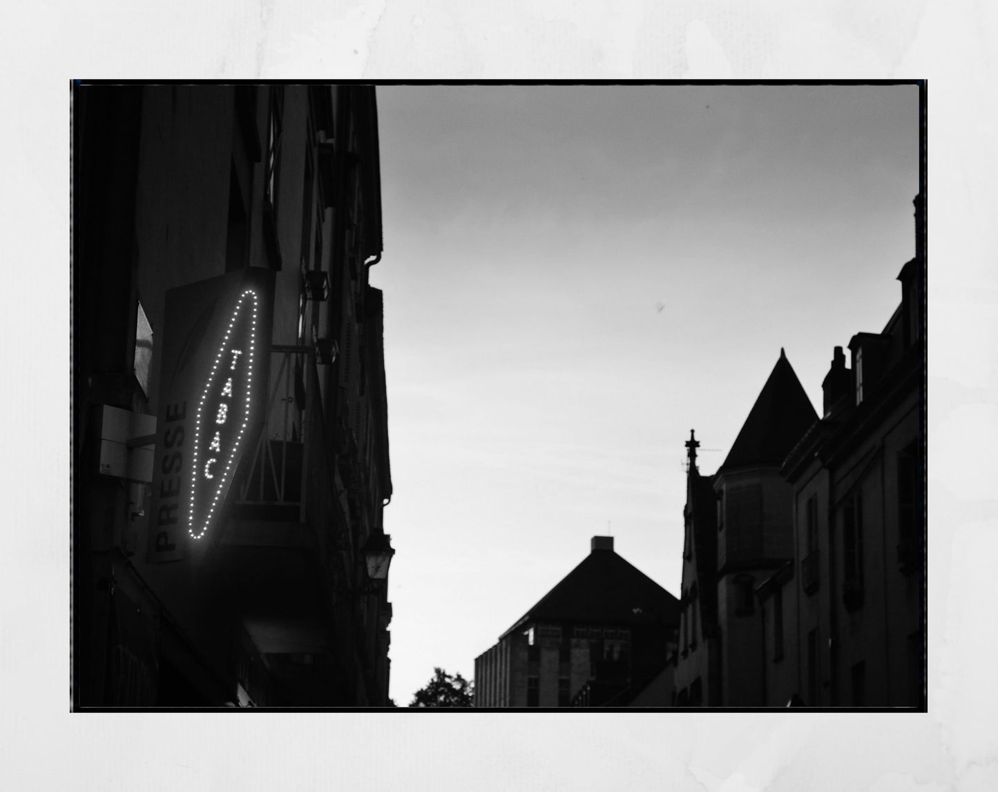 Tours France Black And White Street Photography Print