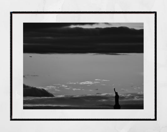 Statue of Liberty Print Black And White New York Photography