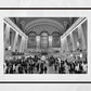 New York Grand Central Station Black And White Photography Print