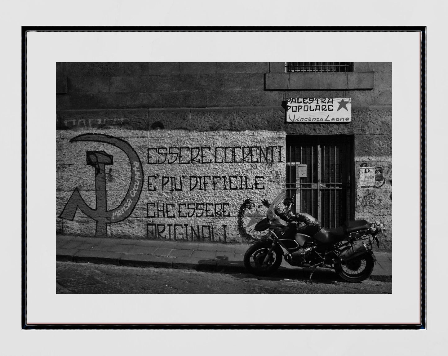 Socialist Poster Naples Street Photography Print