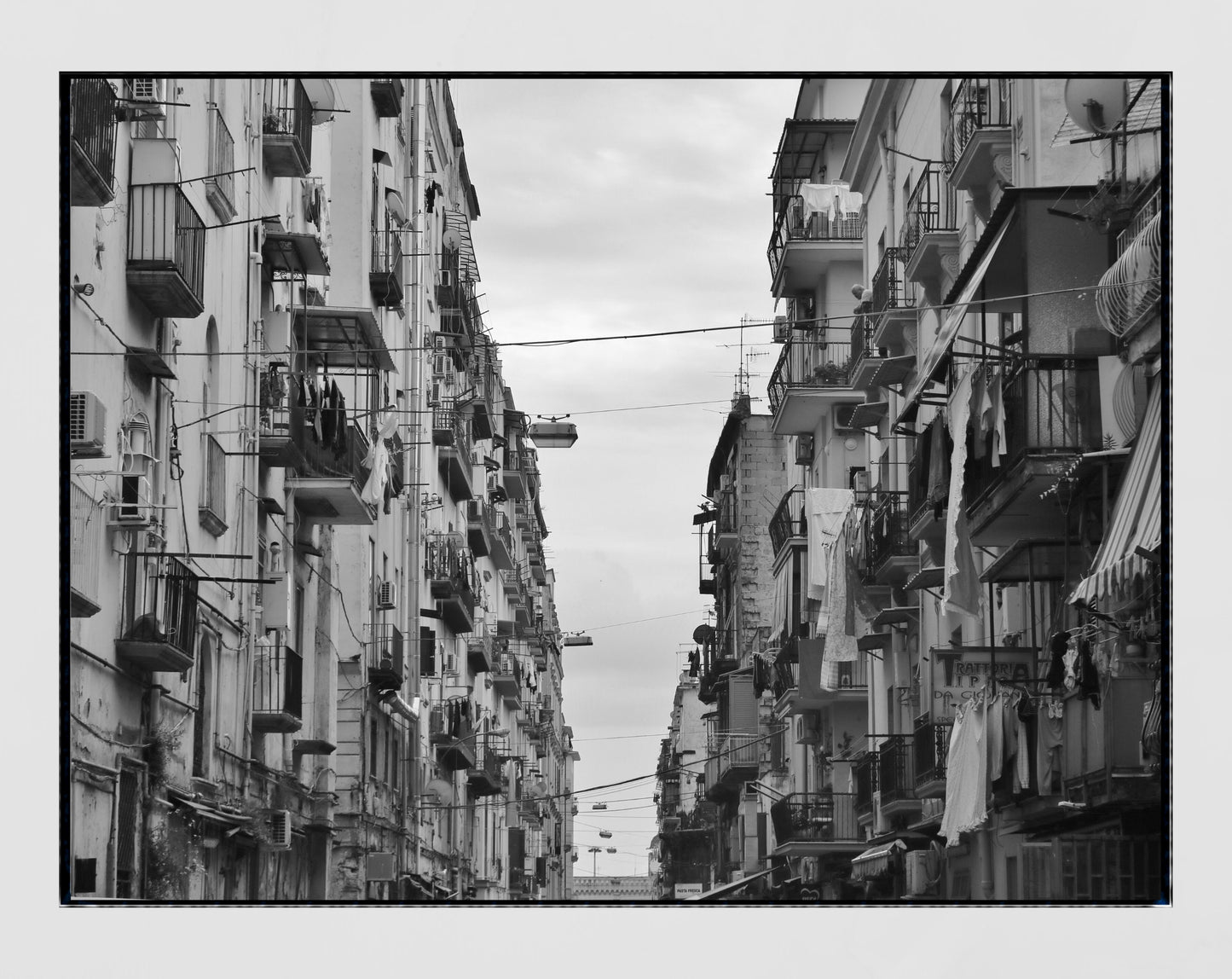 Naples Italy Street Photography Black And White Wall Art