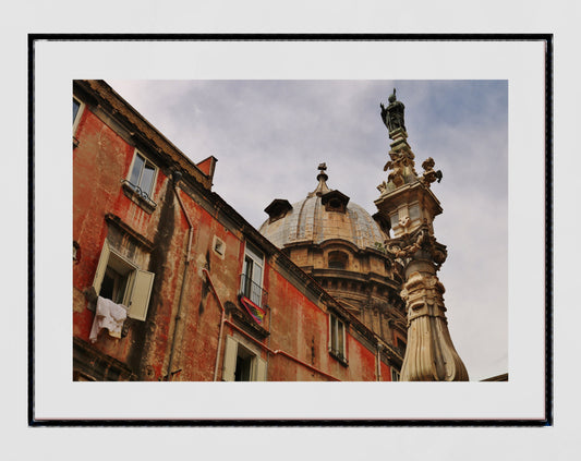 Piazza Del Gesu Nuovo Naples Italy Photography Print