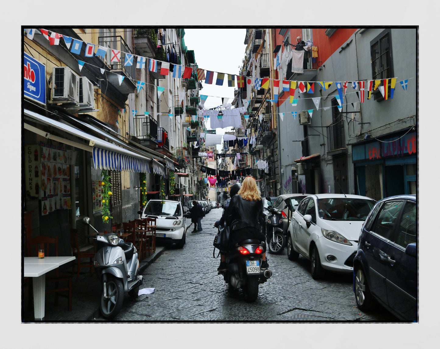 Naples Italy Moped Street Photography Print