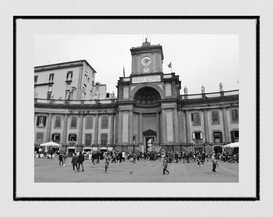 Piazza Dante Naples Italy Black And White Photography Print