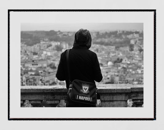 Naples Photography Napoli F.C. Black And White Poster