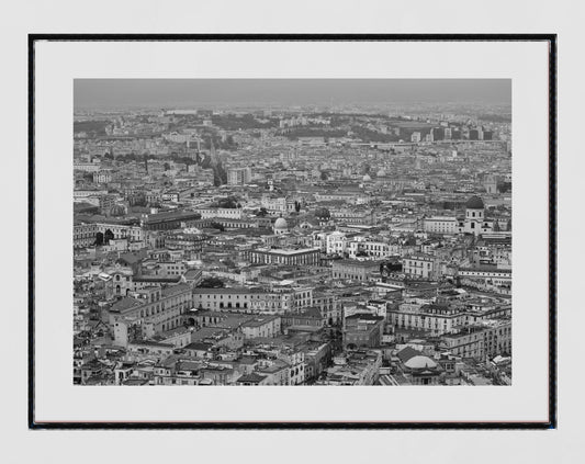 Naples Skyline Black And White Photography Print