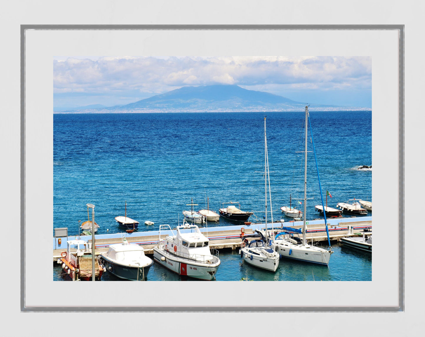 Capri Italy Wall Art Mount Vesuvius Photography Print