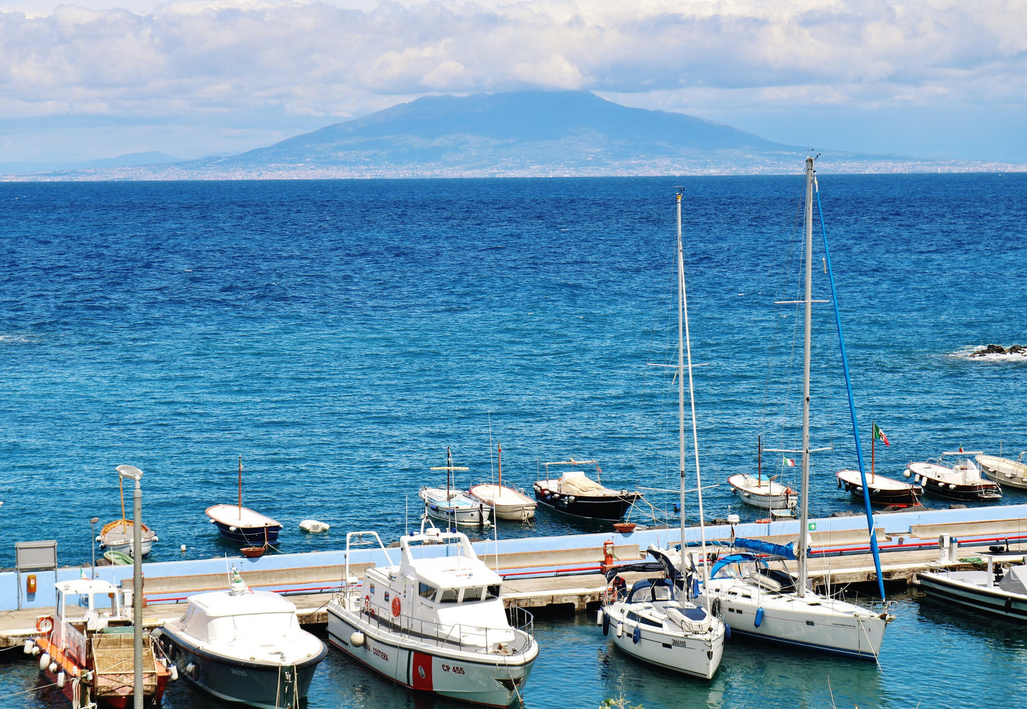 Capri Italy Wall Art Mount Vesuvius Photography Print