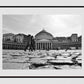 Naples Italy Piazza del Plebiscito Black And White Photography Print