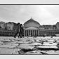 Naples Italy Piazza del Plebiscito Black And White Photography Print