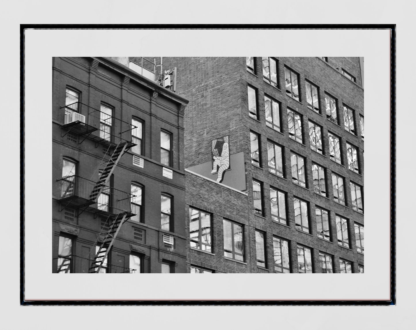 Tribeca New York Black And White Photography Print