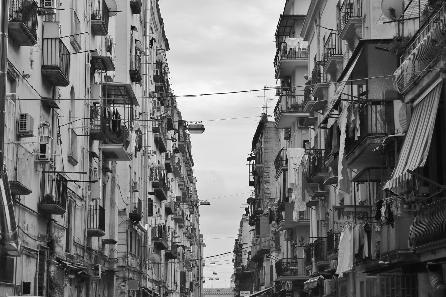 Naples Italy Street Photography Black And White Wall Art