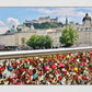 Salzburg Love Lock Bridge Hohensalzburg Fortress Photography Print