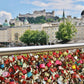 Salzburg Love Lock Bridge Hohensalzburg Fortress Photography Print