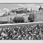 Salzburg Love Lock Bridge Hohensalzburg Fortress Black And White Photography Print