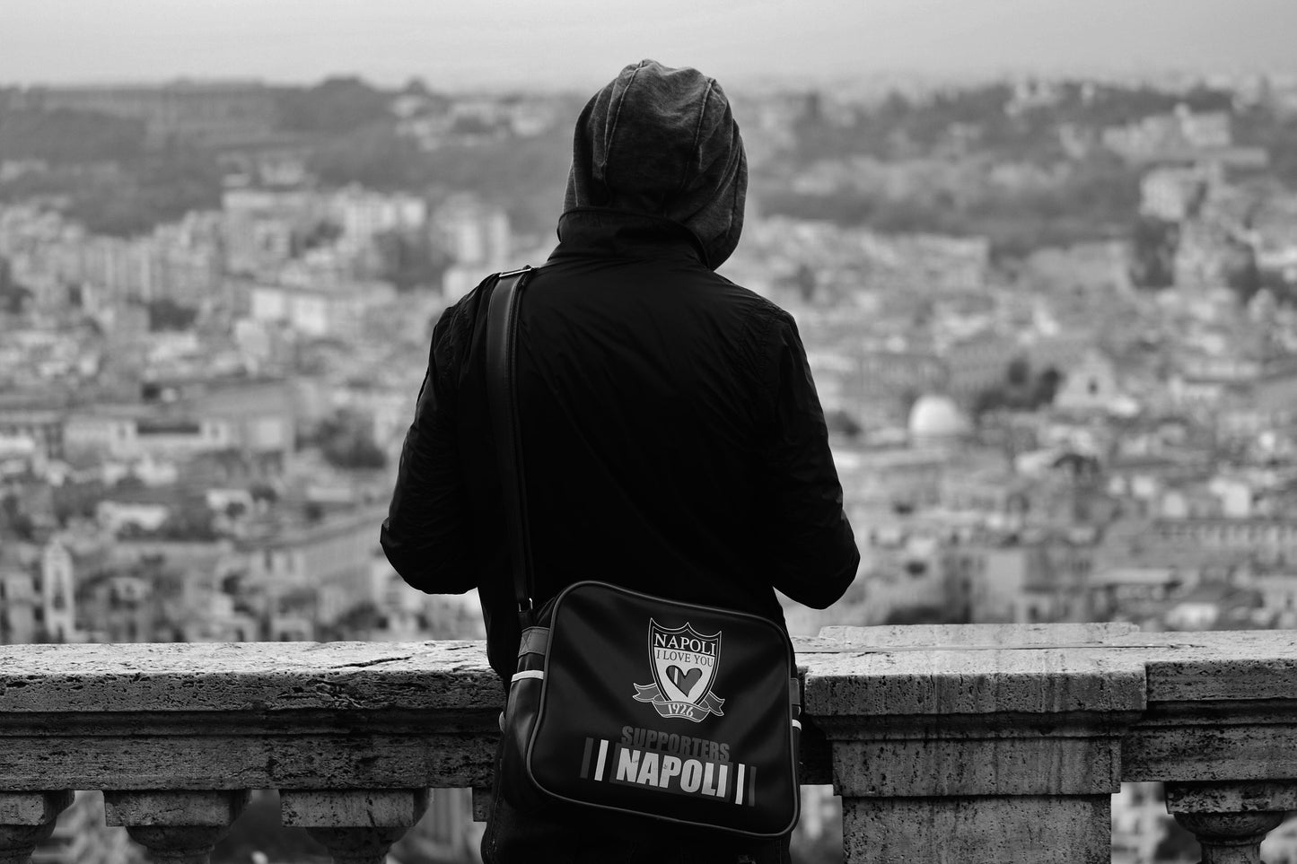 Naples Photography Napoli F.C. Black And White Poster