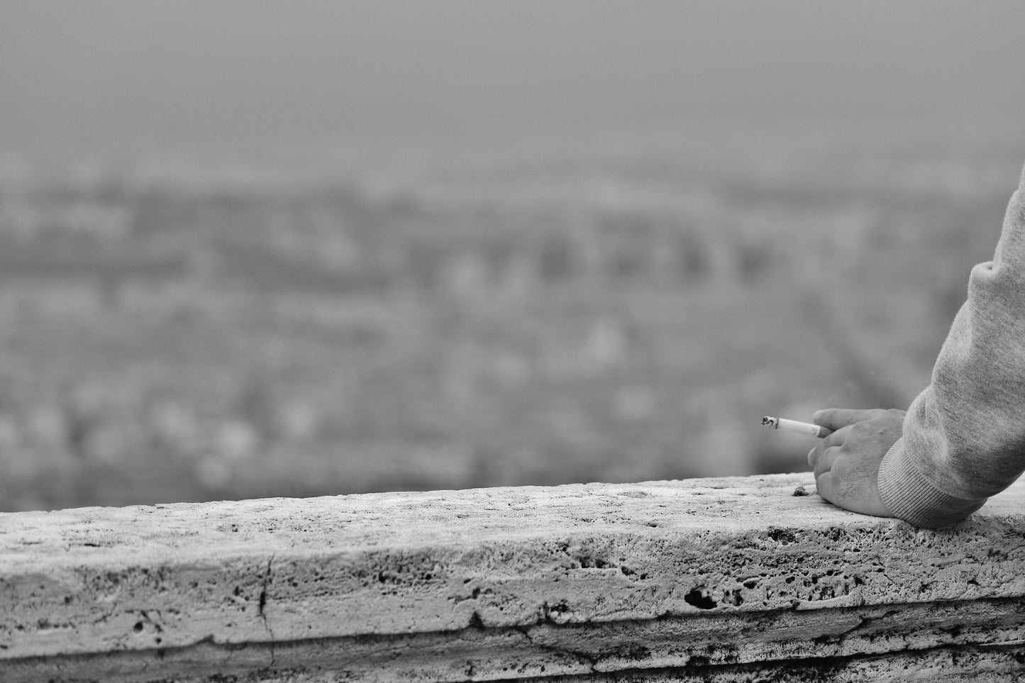 Naples Italy Wall Art Cigarette Black And White Urban Photography Print