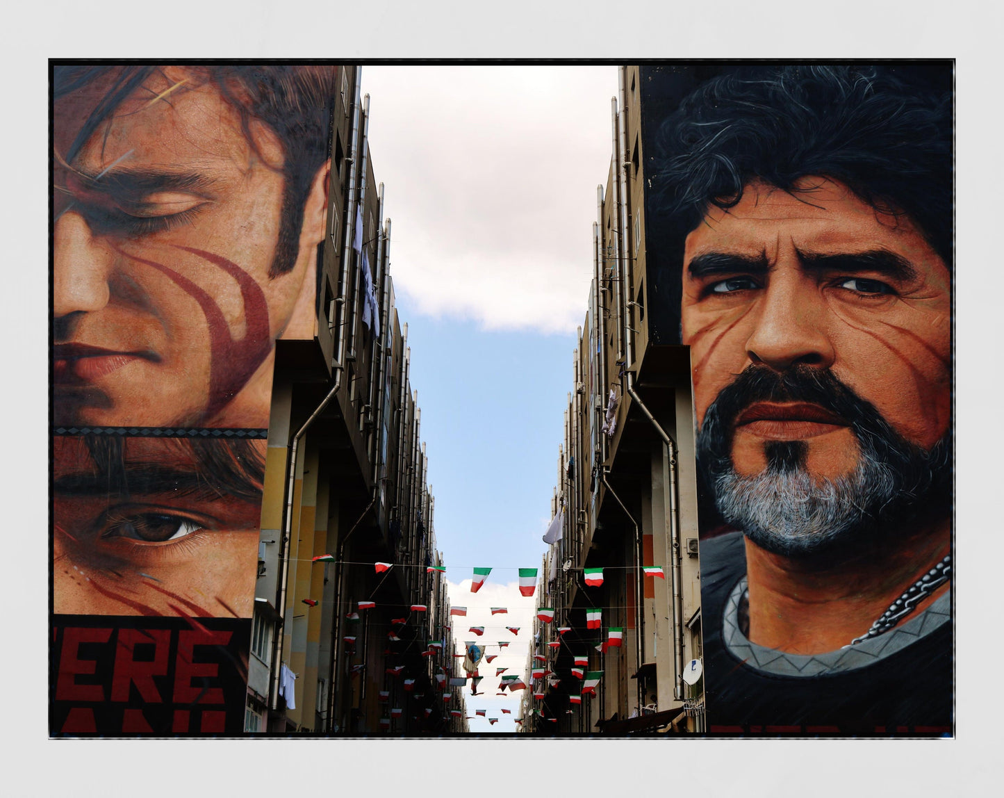 Maradona Naples Jorit Photography Print Napoli Poster