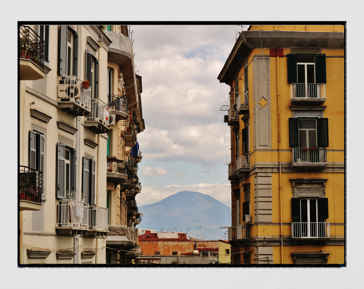 Naples Italy Wall Art Mount Vesuvius Poster