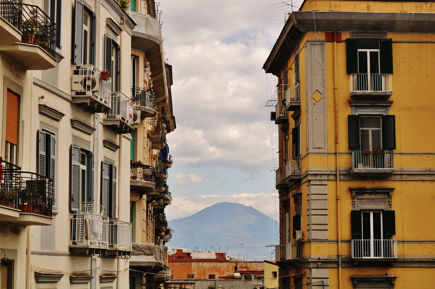 Naples Italy Wall Art Mount Vesuvius Poster