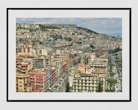 Naples Italy Skyline Photography Poster