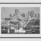 Istanbul Maiden's Tower Black And White Photography Print Poster