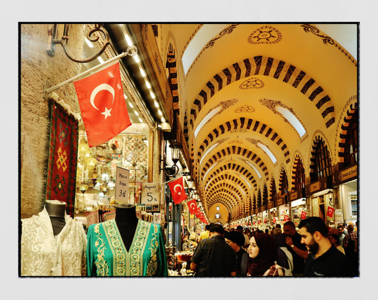 Istanbul Turkey Spice Bazaar Photography Print Poster