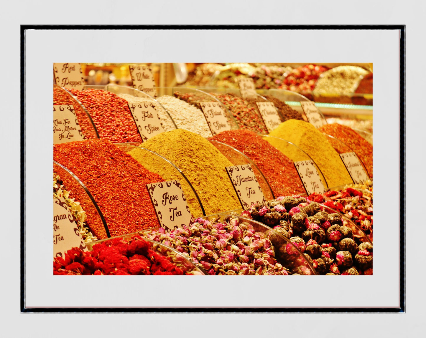 Turkey Spice Bazaar Istanbul Food Colourful Middle East Photography Print