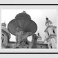 Salzburg Residenzplatz Europe Black And White Photography Print