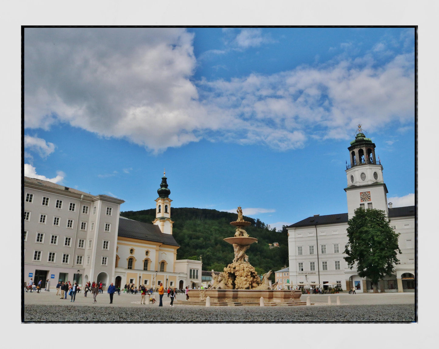 Salzburg Residenzplatz Europe Poster Photography Print