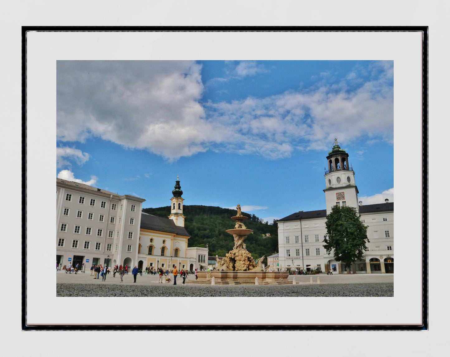 Salzburg Residenzplatz Europe Poster Photography Print