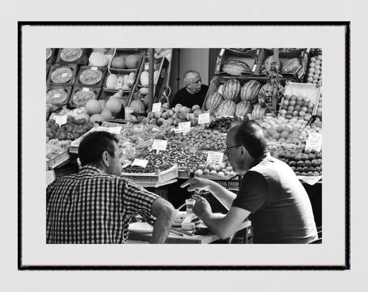 Istanbul Turkey Kadıköy Market Black And White Photography Print