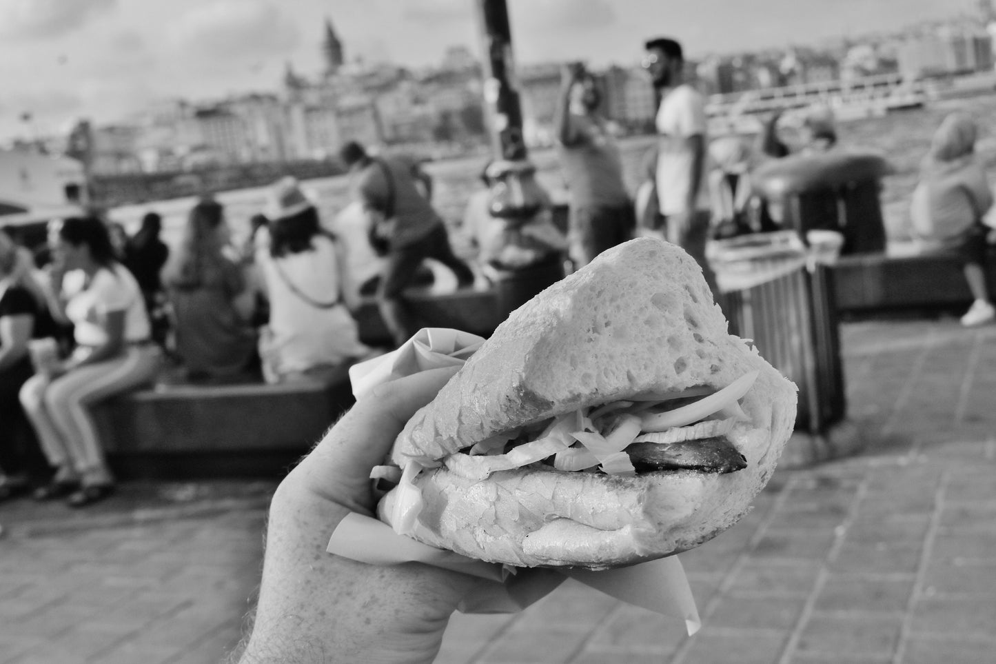 Istanbul Balık Ekmek Sandwich Food Photography Print Poster