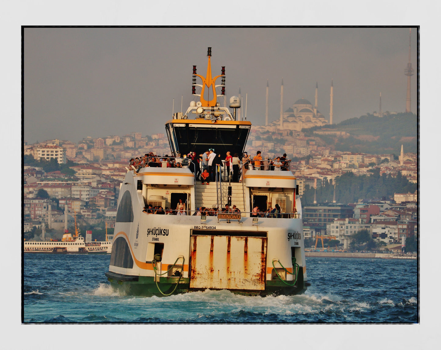 Istanbul Eminönü Ferry Photography Print Wall Art