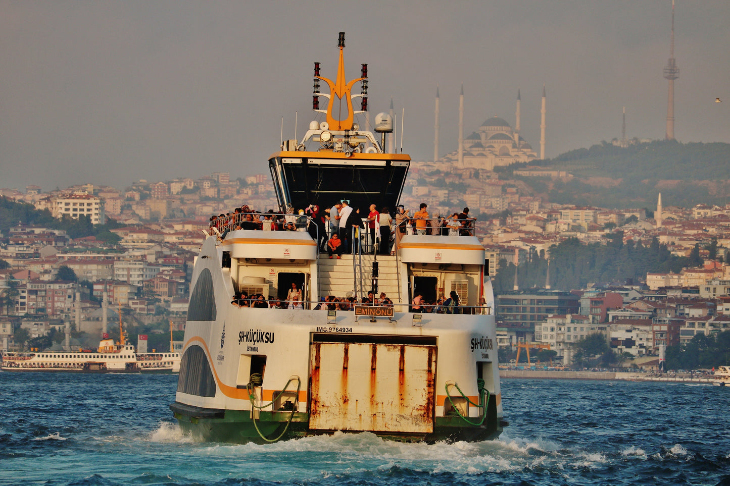Istanbul Eminönü Ferry Photography Print Wall Art