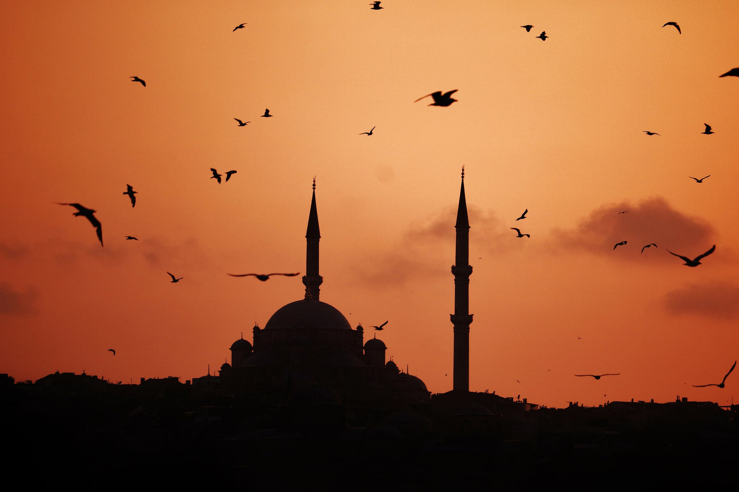 Istanbul Süleymaniye Mosque Sunset Poster Photography Print