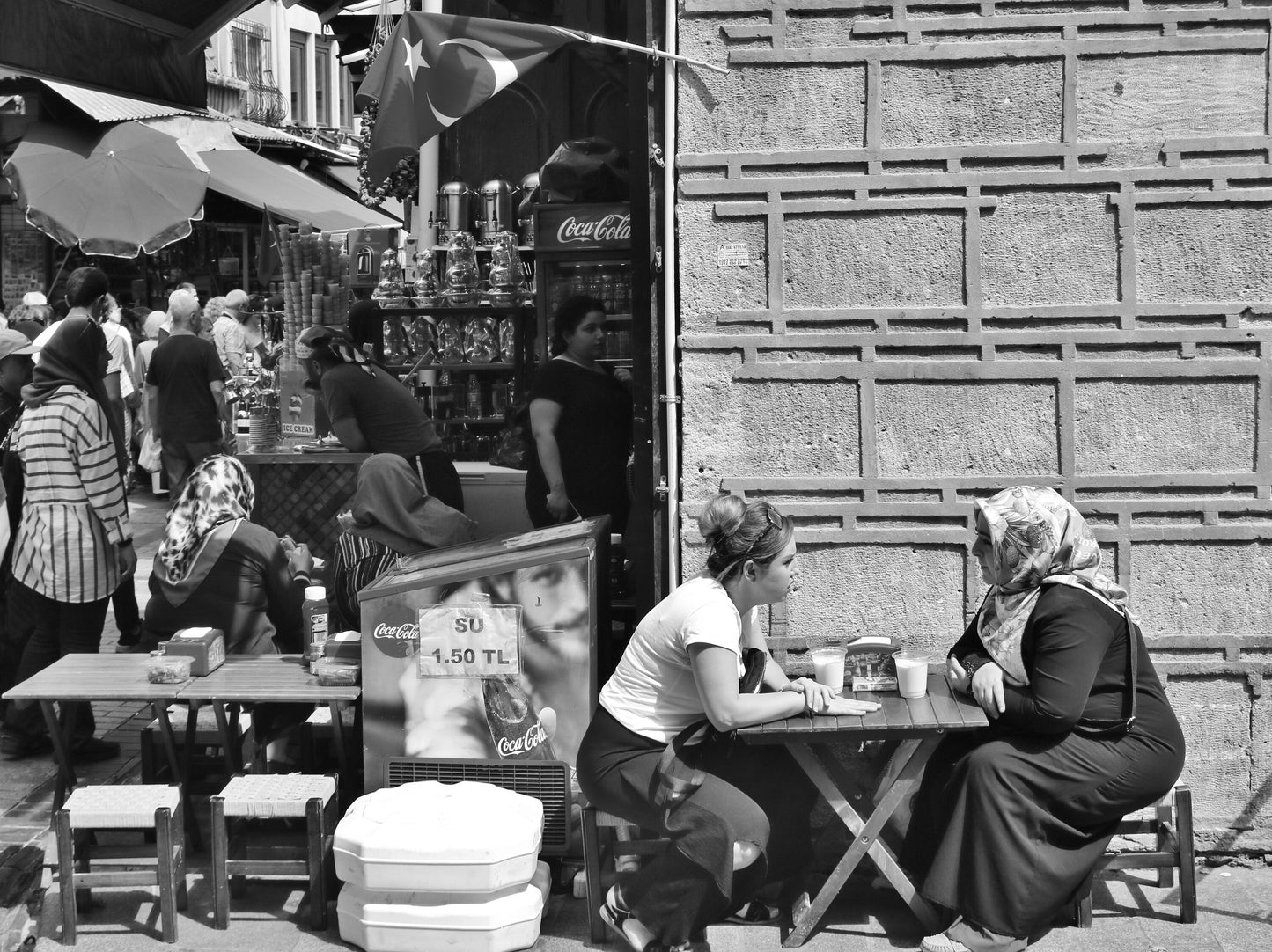 Turkey Istanbul Middle East Black And White Photography Print