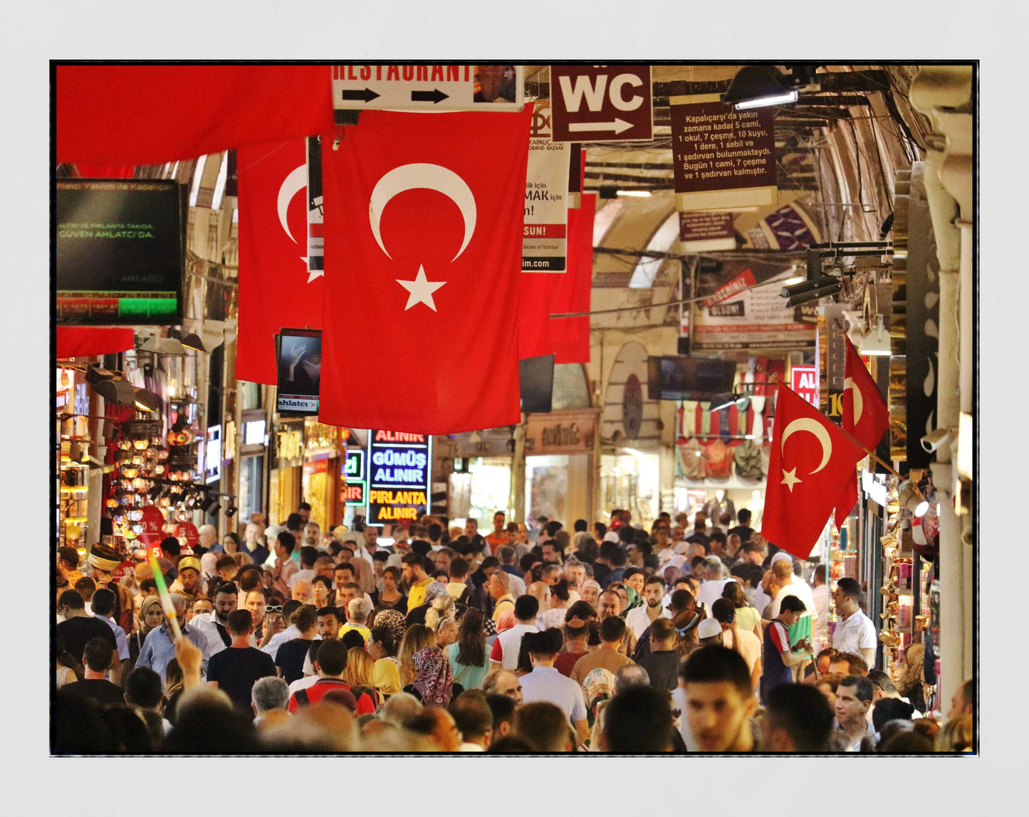 Istanbul Turkey Grand Bazaar Photography Print Poster